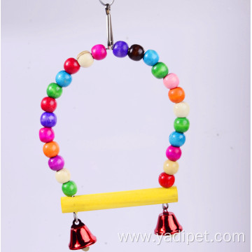 Bird Parrot Toys Bird Swing Colorful Chewing Toy